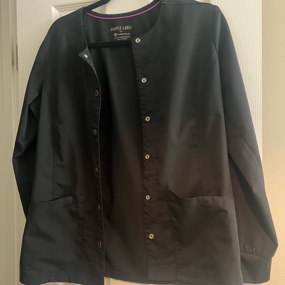 Healing Hands - Purple Label Jackets & Blazers - Women's Black Scrub Jacket